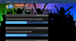 Desktop Screenshot of ineverparty.com